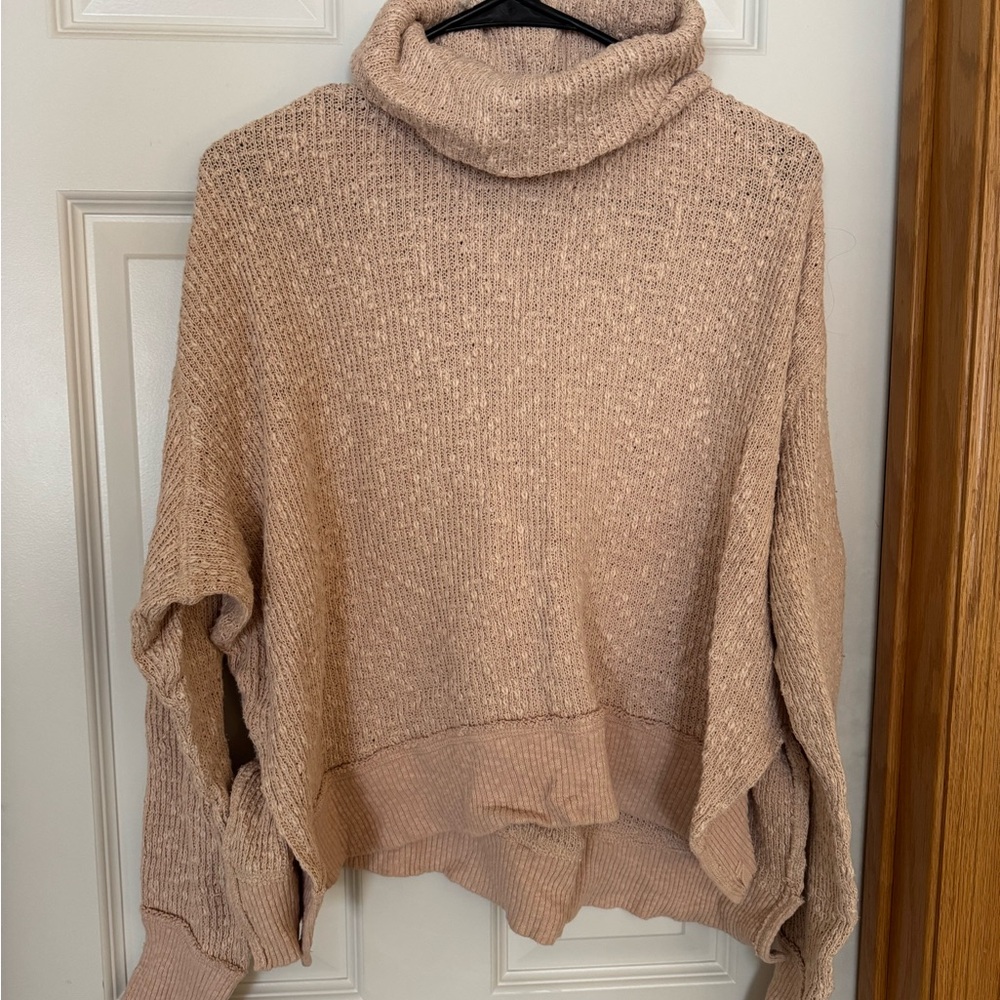 We The Free Soft Blush Cowl Neck Sweater